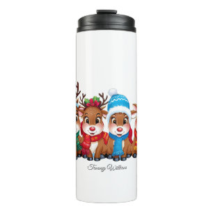 Cute Trendy Modern Funny Merry Christmas Thermal Tumbler