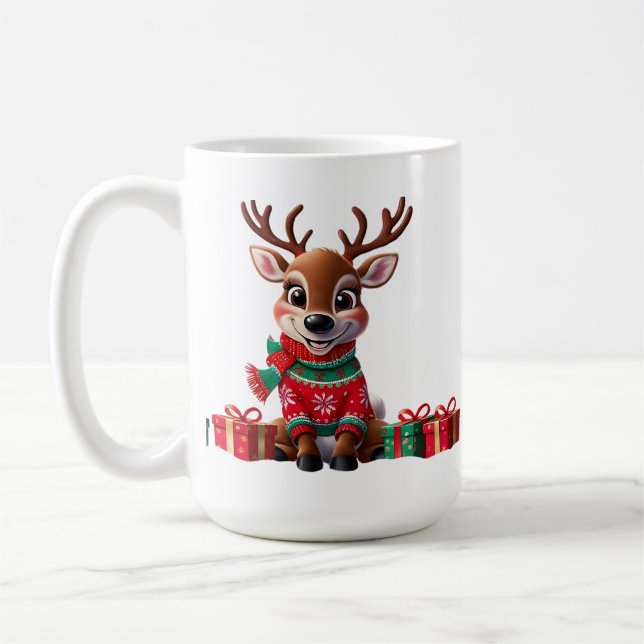  Cute Trendy Modern Humour Funny Christmas  Coffee Mug (Left)