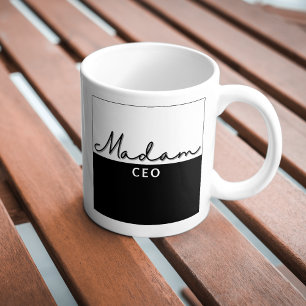 Cute Trendy Modern Madam CEO Coffee Mug
