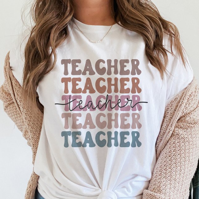 Cute Trendy Teacher Pastel  T-Shirt (Creator Uploaded)