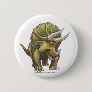 Cute Triceratops Art Gifts & Accessories 6 Cm Round Badge