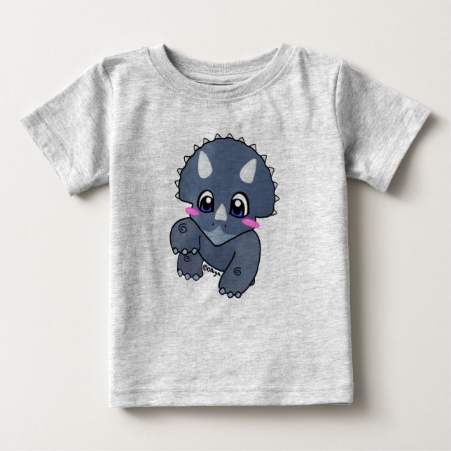 Cute triceratops baby T-Shirt (Front)