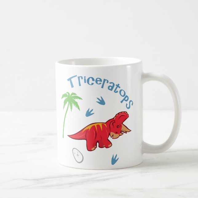 Cute Triceratops Coffee Mug (Right)