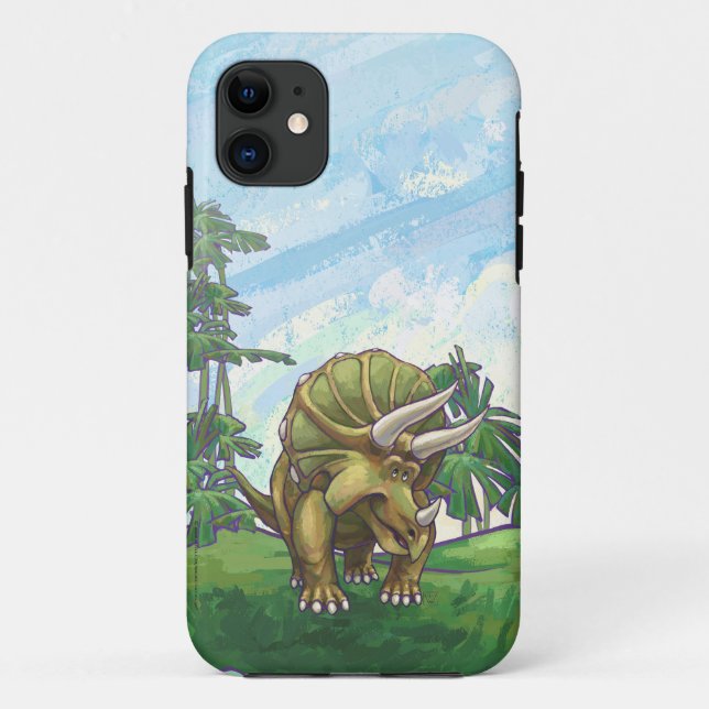 Cute Triceratops Electronic Accessories Case-Mate iPhone Case (Back)