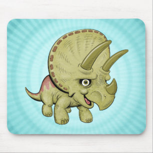 Cute Triceratops Mouse Pad