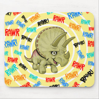 Cute Triceratops Mouse Pad