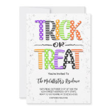 Cute Trick or Treat Halloween Costume Party
