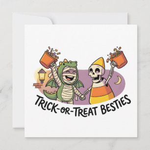 Cute Trick or Treat Squad Invitation