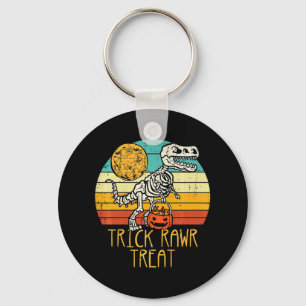 Cute Trick Rawr Treat Skeleton Trex Toddler Boys H Key Ring