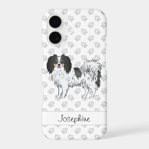 Cute Tricolor Phalène With Paws And Custom Name