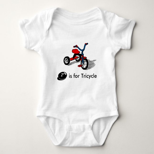 Cute Tricycle Kids T Shirt (Front)