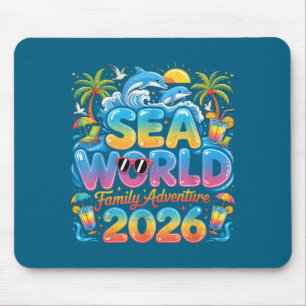 Cute Trip Sea Family Tropical World Adventure 2026 Mouse Pad
