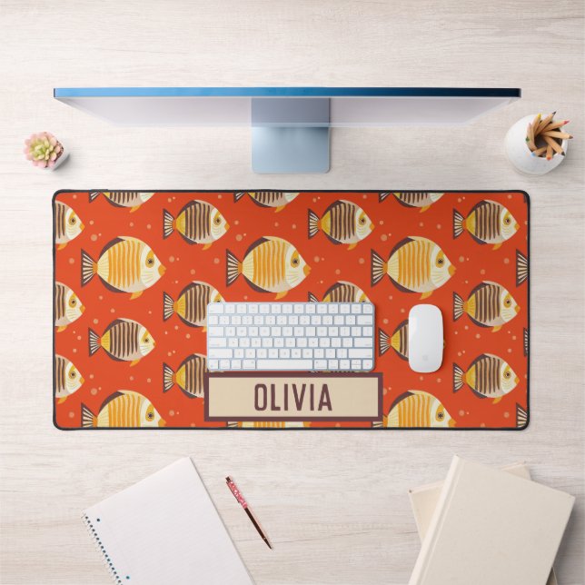Cute Tropical Fish Pattern  Desk Mat (Office 1)