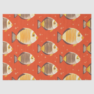 Cute Tropical Fish Pattern Tissue Paper