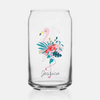 Cute Tropical Floral Flamingo Personalised