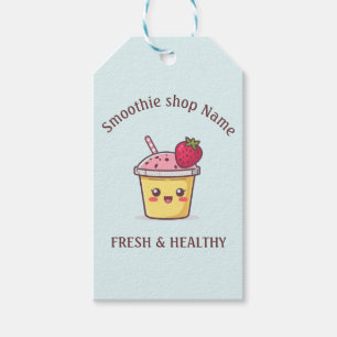 Cute Tropical Fruit Smoothies Fruit Kitchen shop Gift Tags