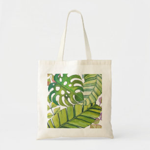Cute Tropical Leaves In Watercolor Tote Bag