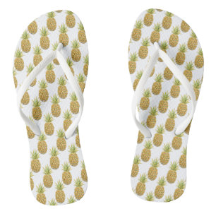 Cute Tropical Pineapple Pattern Thongs
