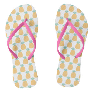 Cute Tropical Pineapple Pattern Thongs