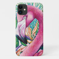 Cute Tropical Pink Flamingo IPhone / IPad Case