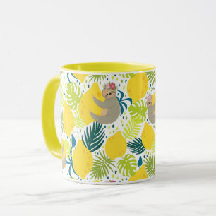 Cute Tropical Sloths Mug