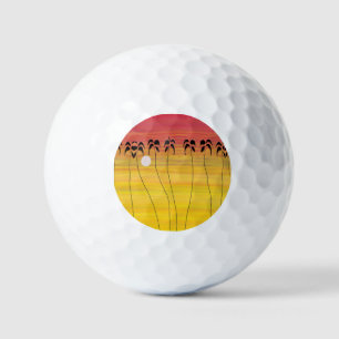 Cute Tropical Summer Sunset Golf Balls