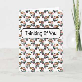 cute tropical toucan bird animal gift for kids  card