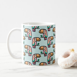 cute tropical toucan bird animal gift for kids  coffee mug