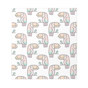 cute tropical toucan bird animal gift for kids notepad