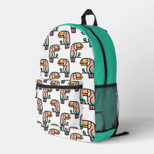 cute tropical toucan bird animal gift for kids printed backpack