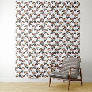 cute tropical toucan bird animal gift for kids tapestry