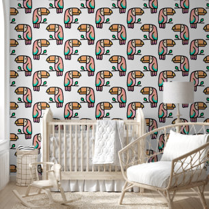 cute tropical toucan bird animal gift for kids wallpaper