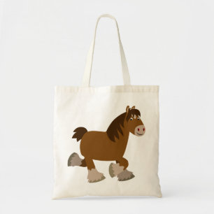 Cute Trotting Cartoon Shire Horse Bag