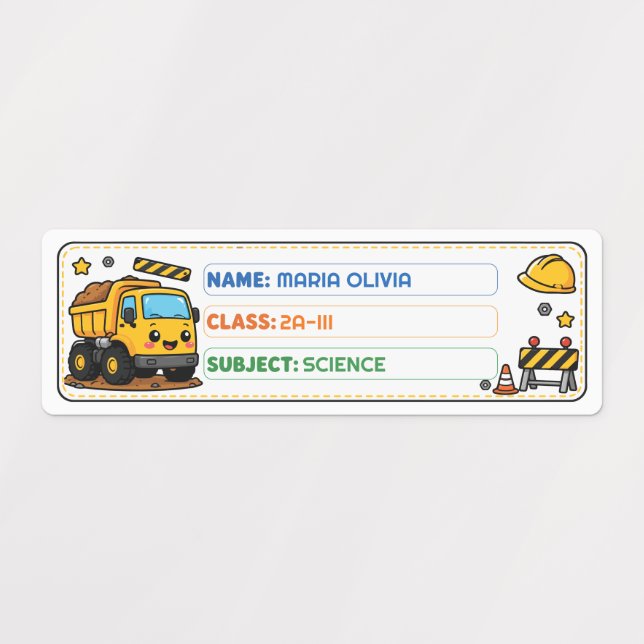Cute Truck Custom School Name (Design 1)