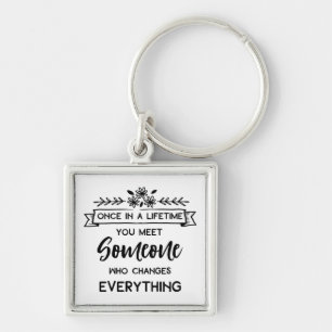 Cute True Love Quote - Wedding Bride, Engagement Key Ring