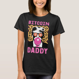Cute Trump Bitcoin Daddy Crypto Finance Money Crew T-Shirt