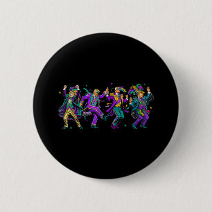 Cute Trump Dance Mardi Gras Day Funny Trump Mardi 6 Cm Round Badge