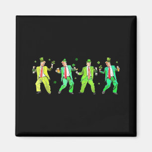 Cute Trump Dance St. Patricks Day Funny Trump Patr Magnet