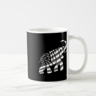 Cute Trump Gift Proud American Flag Elephant For M Coffee Mug