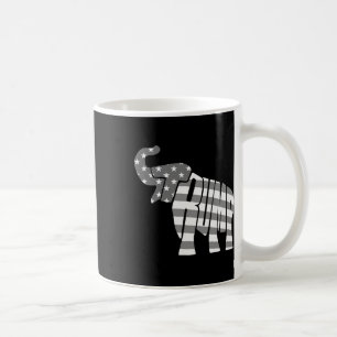 Cute Trump Gift Proud American Flag Elephant For M Coffee Mug