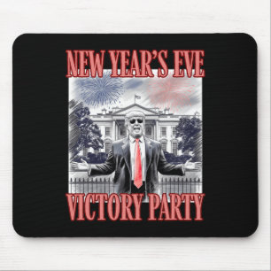 Cute Trump New Year's Eve Victory Party Fireworks Mouse Pad
