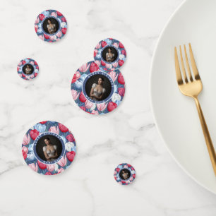 Cute Tulip Floral Girl Birthday Party Confetti