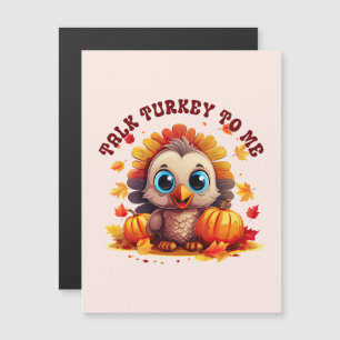 Cute Turkey and Autumn Foliage