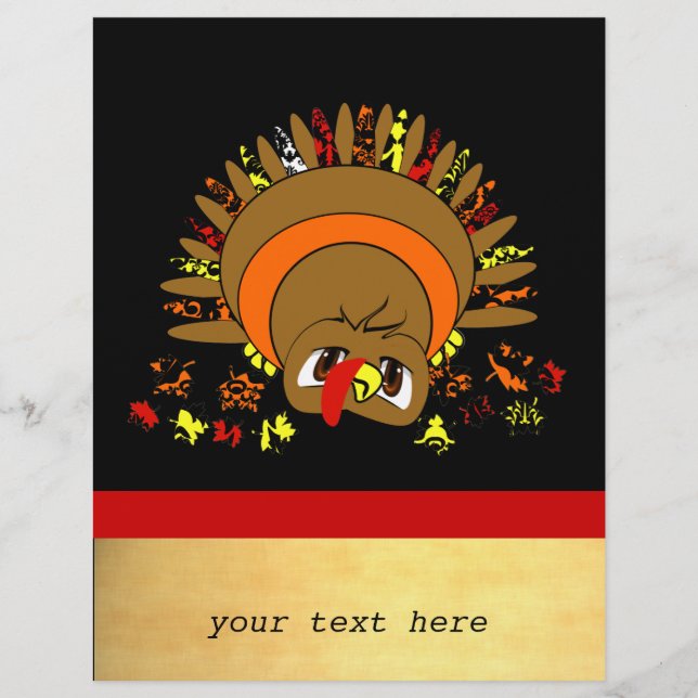 Cute Turkey Flyer (Front)