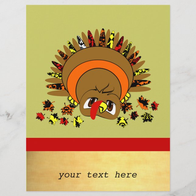 Cute Turkey Flyer (Front)