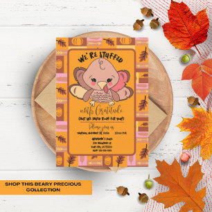 Cute Turkey Friendsgiving Thanksgiving Invitation