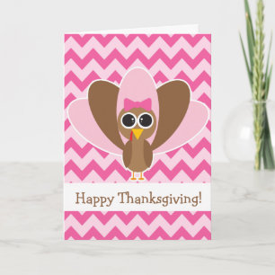 Cute Turkey Holiday Card