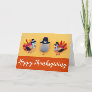 Cute Turkey Pilgrim Craft Thanksgiving Card