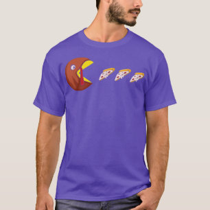 Cute Turkey Pizza Eater Funny Holiday Thanksgiving T-Shirt
