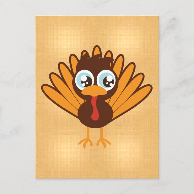 Cute Turkey Postcard (Front)